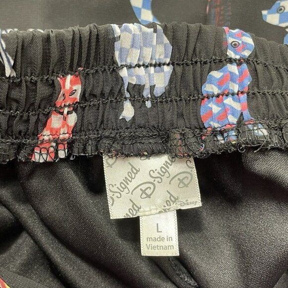 Disney Dsigned Skirt Sheer Cat Dog Lagenlook Girl Junior Size L W24 Elastic Midi - Picture 8 of 12